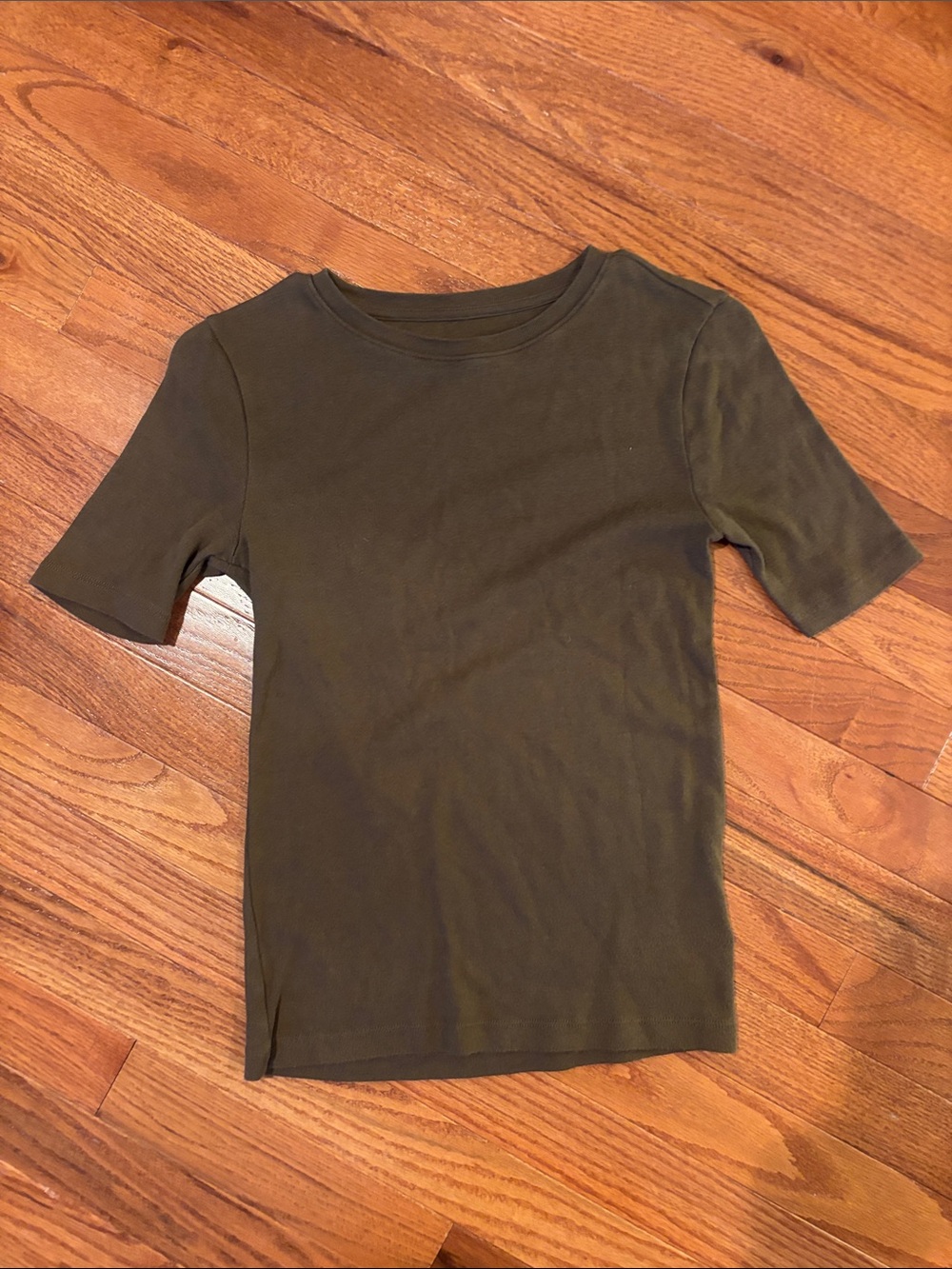 Brown Gap Modern 1/2 sleeve tee - Medium Brown - XS